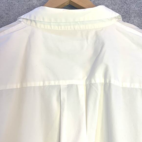 Pure Collection Long Sleeve White Cotton Pullover Blouse, Women's Size 14/16 - Picture 11 of 14